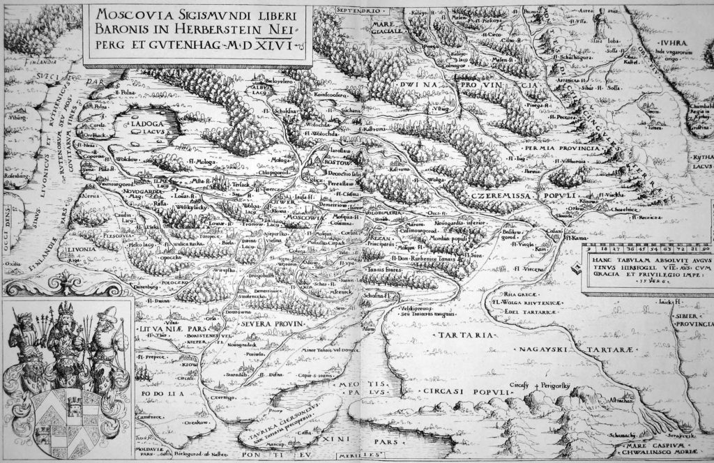 Карта Сигизмунда Герберштейна 1546 г.