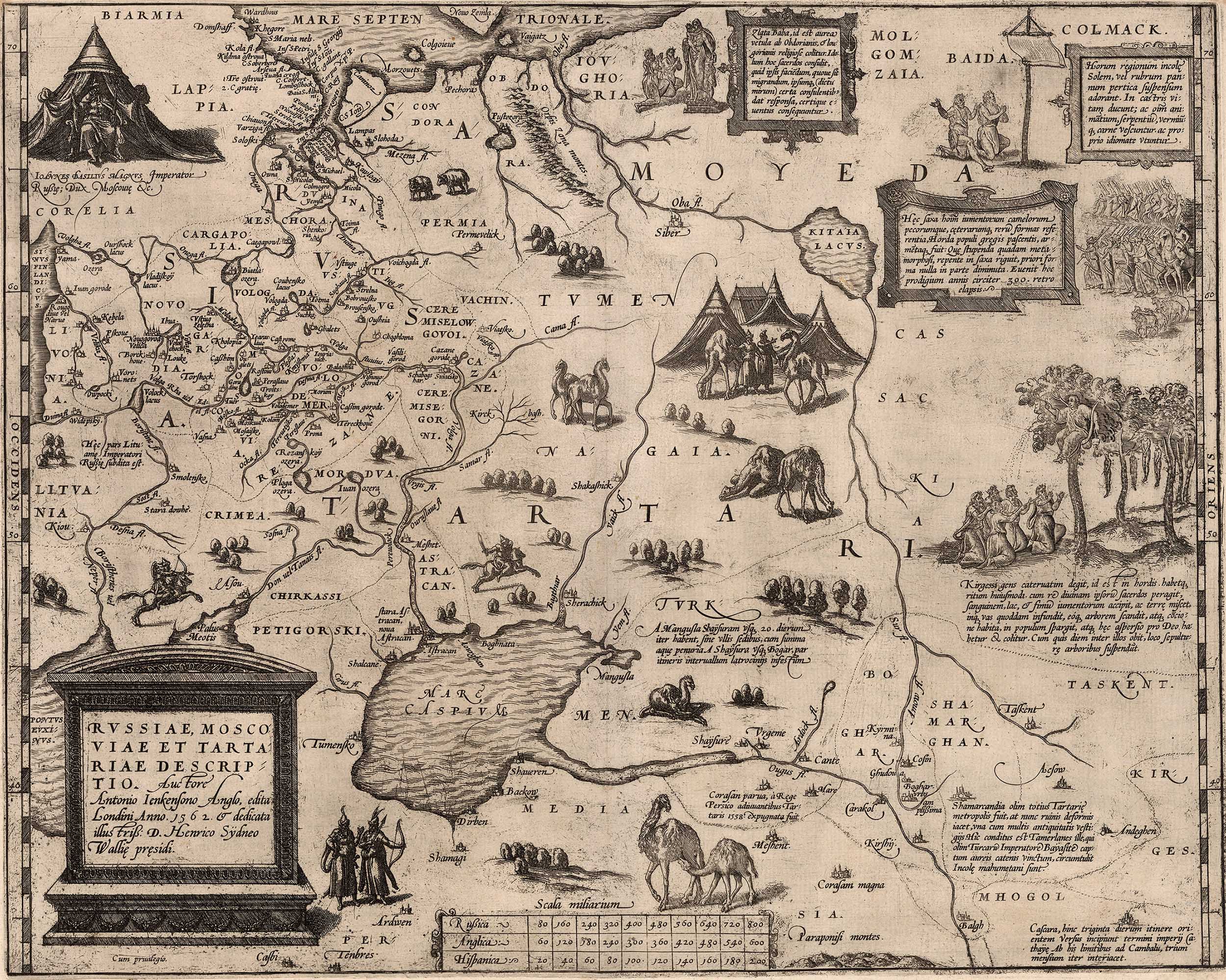 Карта Антония Дженкенсона 1562 г.
