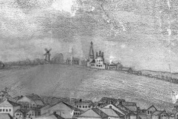 Село Пятницкая Гора на гравюре 1878 г.